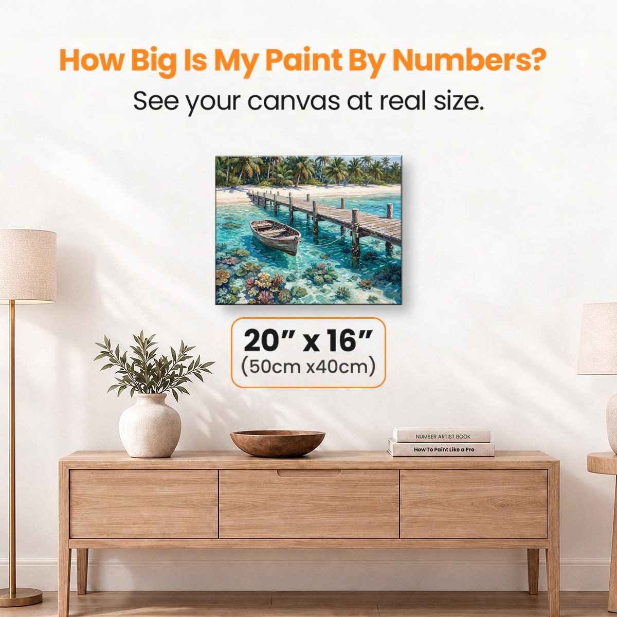 Lagoon Pier Bliss - Number Artist Paint by Numbers Kits