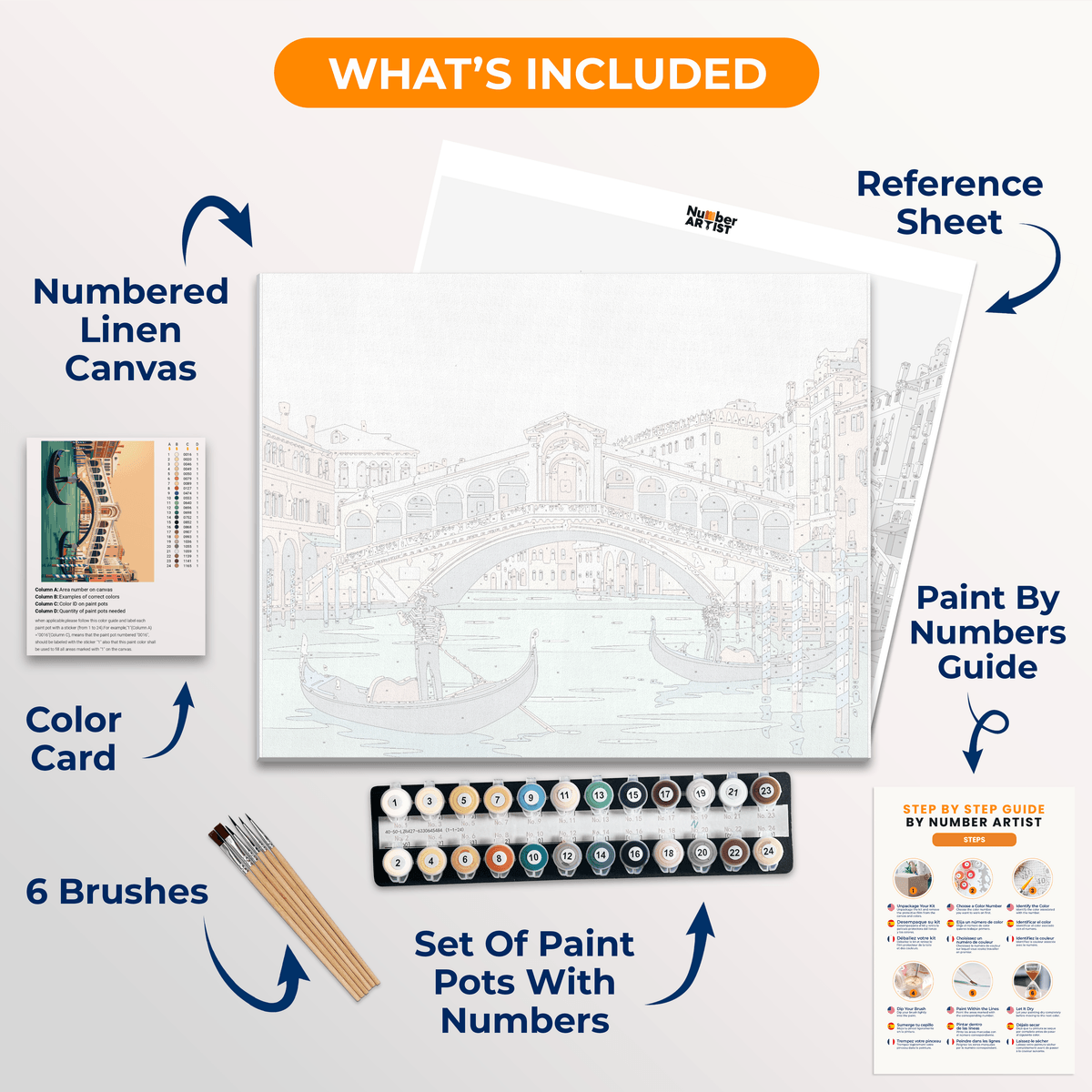 Rialto Morning Calm - Number Artist Paint by Numbers Kits