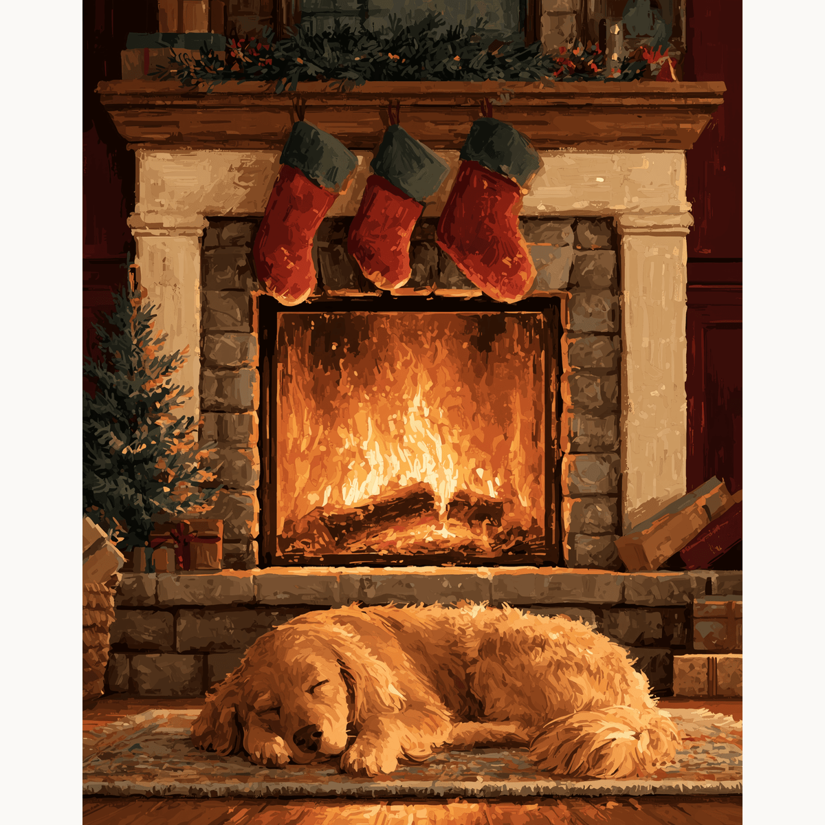 Christmas Nap - Number Artist Paint by Numbers Kits