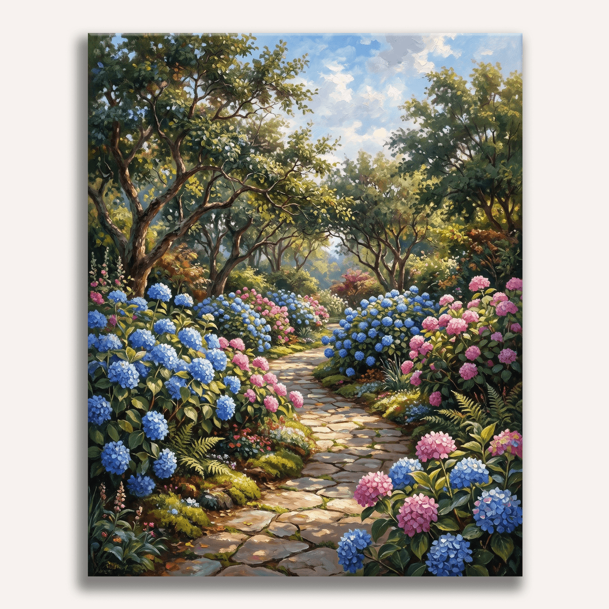 Hydrangea Walk - Number Artist Paint by Numbers Kits