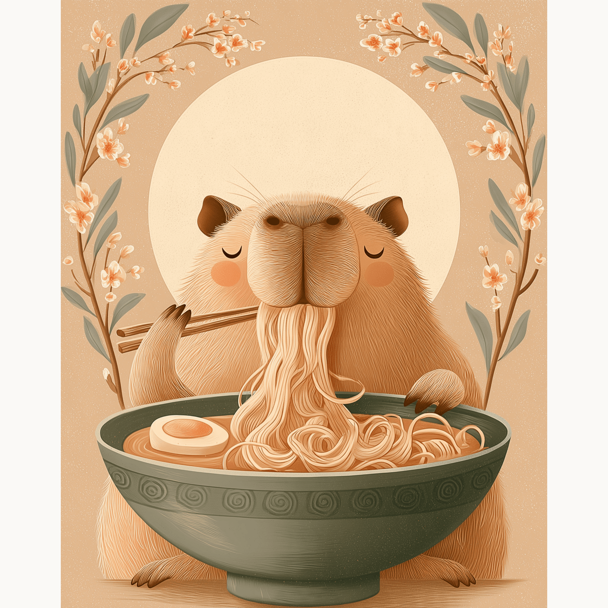 Capybara's Meal - Number Artist Paint by Numbers Kits