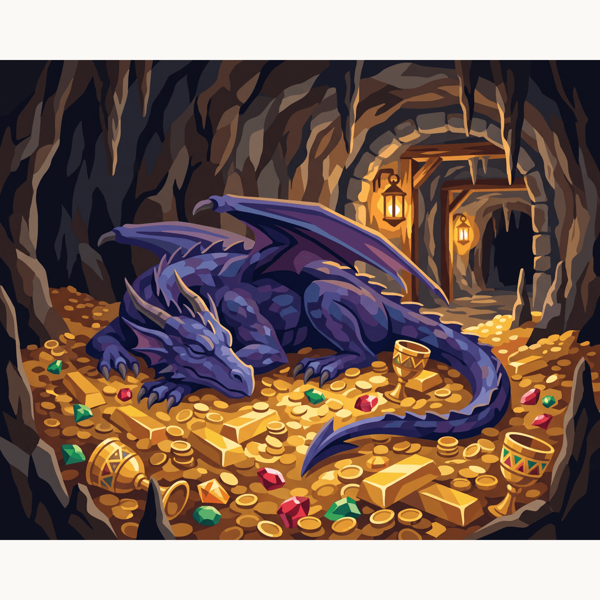 Golden Slumber - Number Artist Paint by Numbers Kits