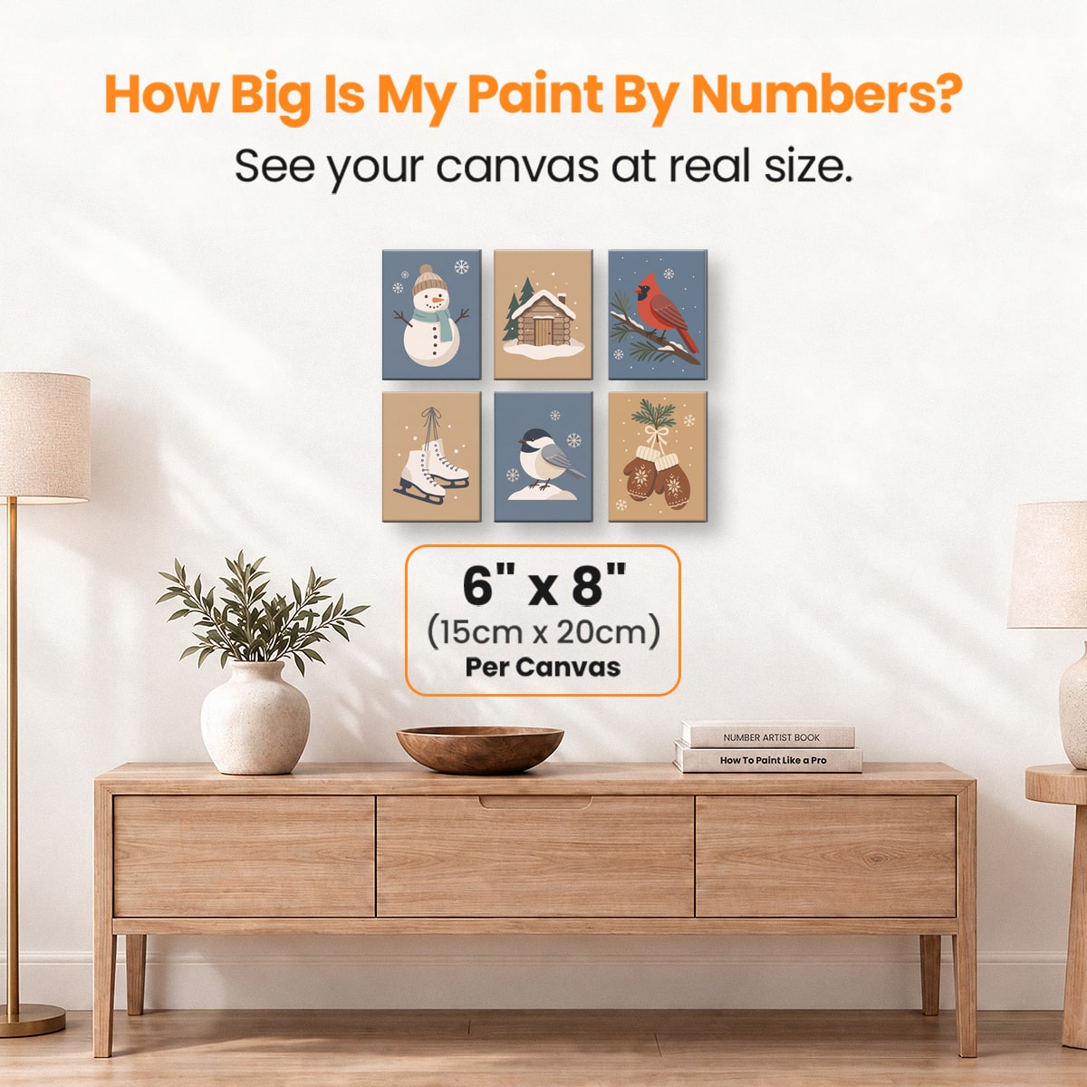 Winter Cozy - Number Artist Paint by Numbers Kits