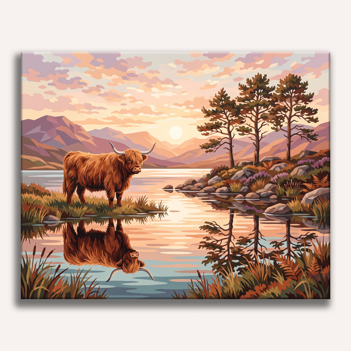 Still Loch Evening - Number Artist Paint by Numbers Kits