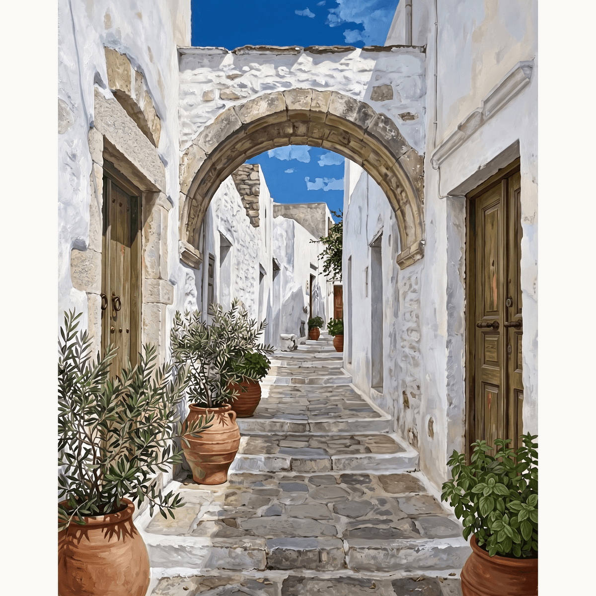 Cretan Alley - Number Artist Paint by Numbers Kits