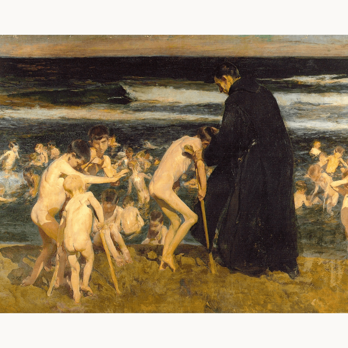 Sad Inheritance by Joaquin Sorolla - Number Artist Paint by Numbers Kits