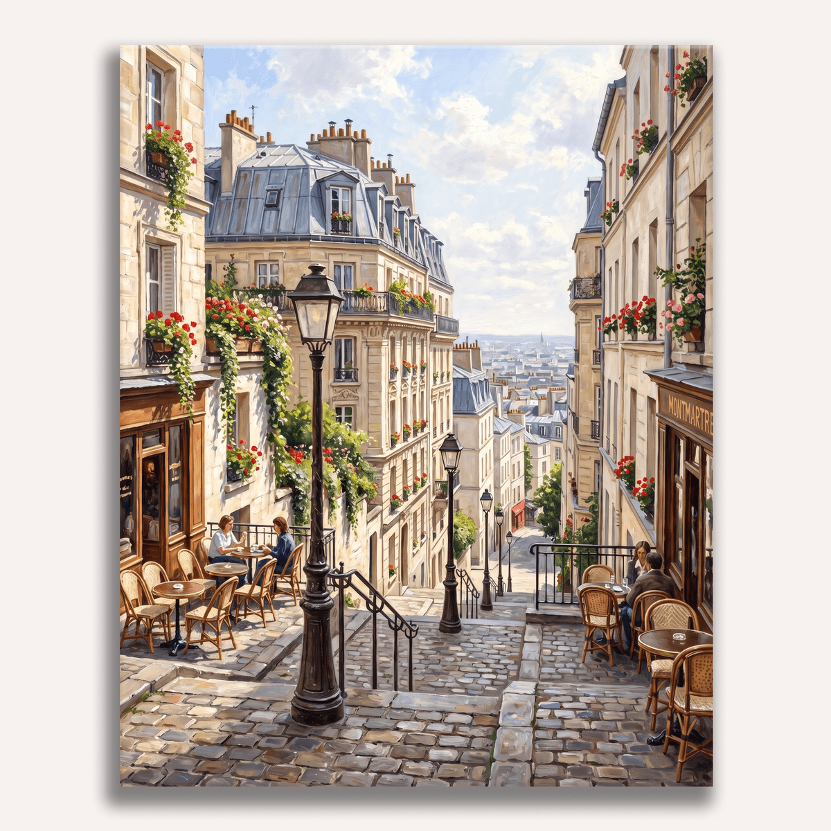 Montmartre Steps - Number Artist Paint by Numbers Kits