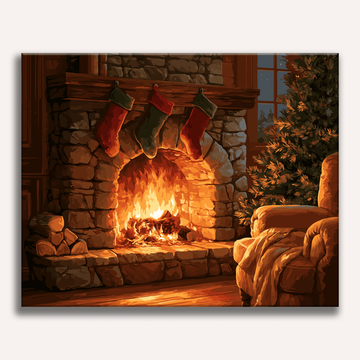 Fireside Comfort - Number Artist Paint by Numbers Kits