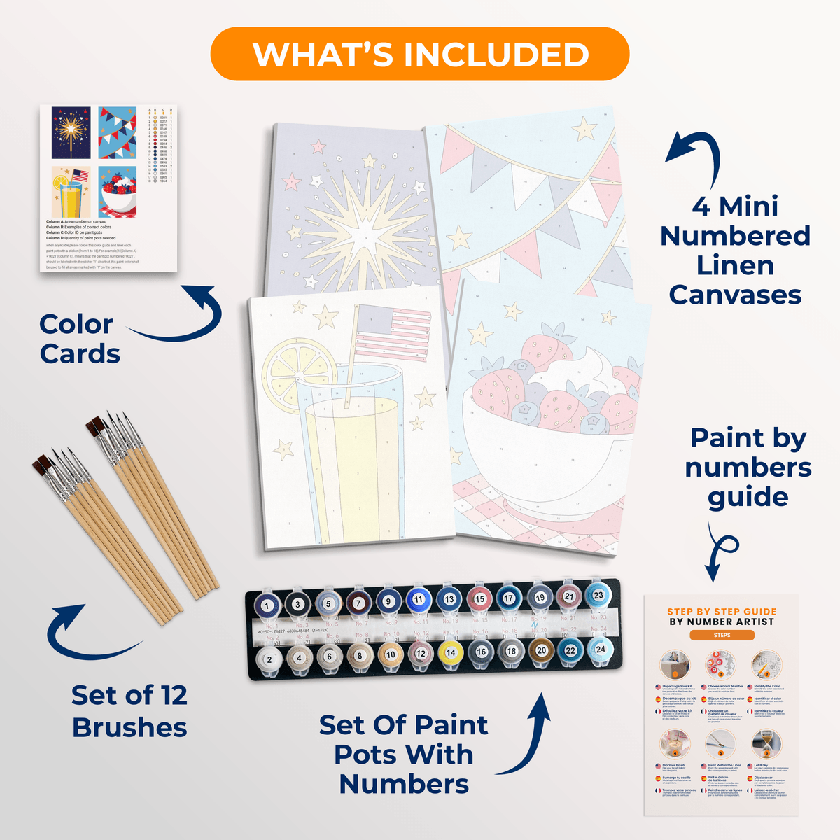 Star-Spangled Celebration - Number Artist Paint by Numbers Kits