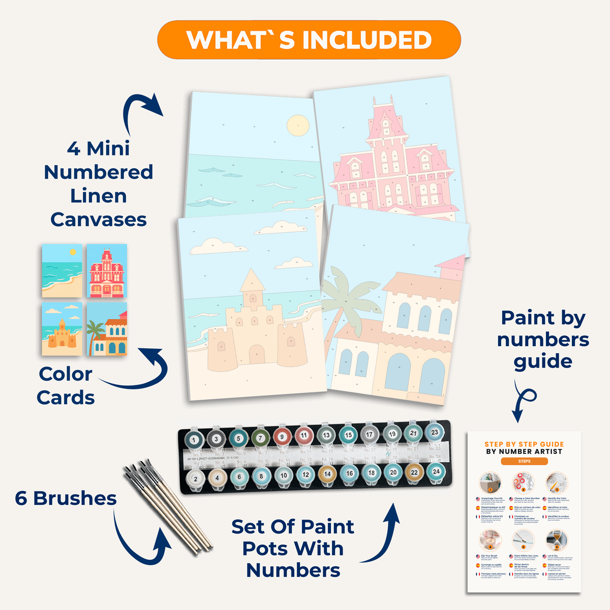 Coastal Haven - Number Artist Paint by Numbers Kits