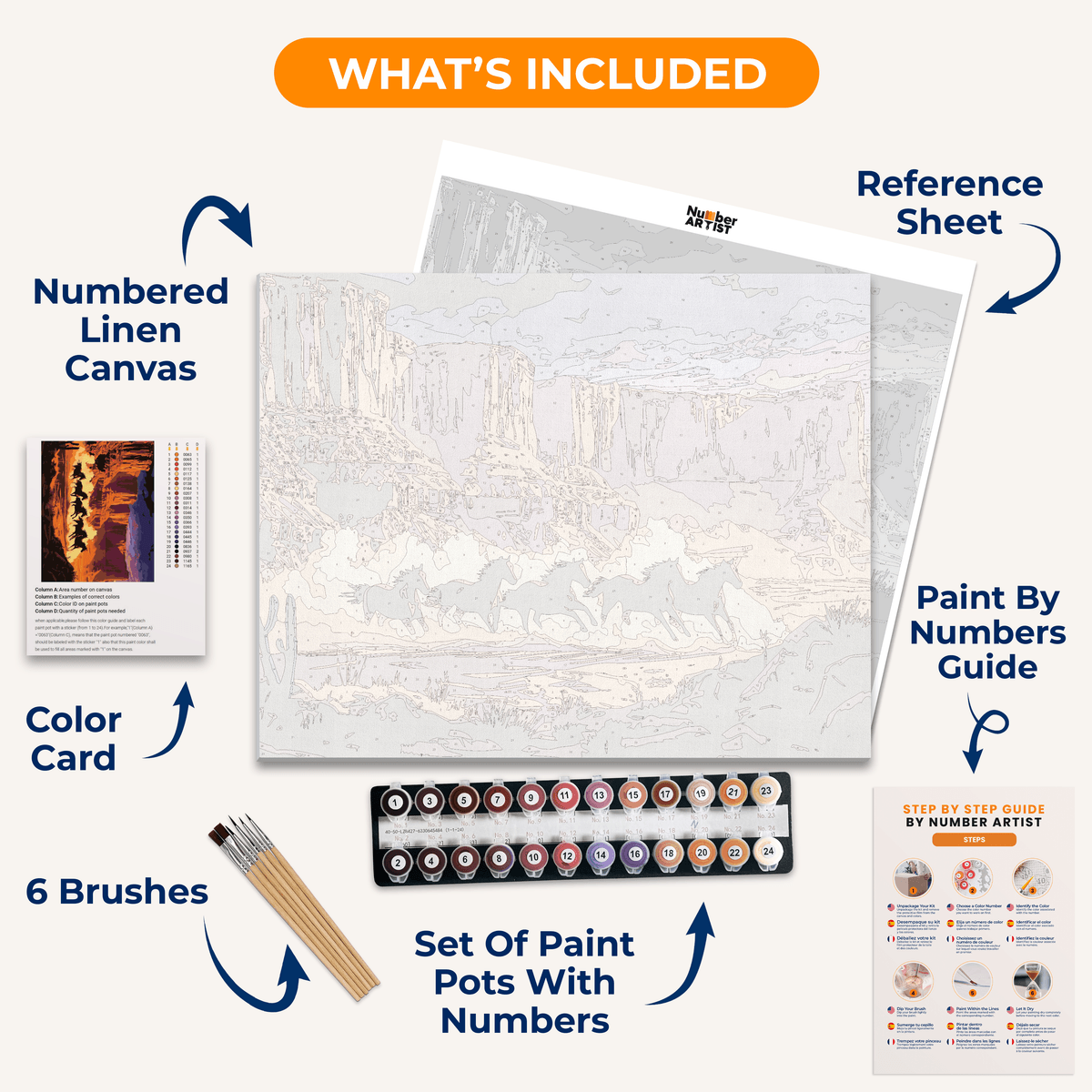 Wild Herd - Number Artist Paint by Numbers Kits