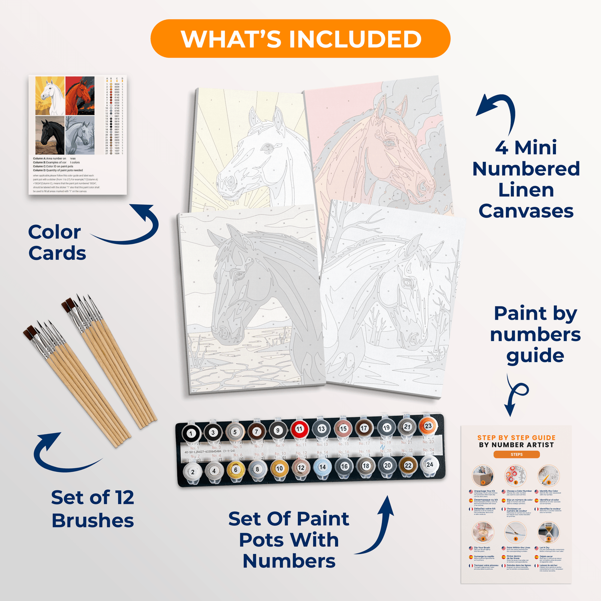 Four Horses of Apocalypse - Number Artist Paint by Numbers Kits