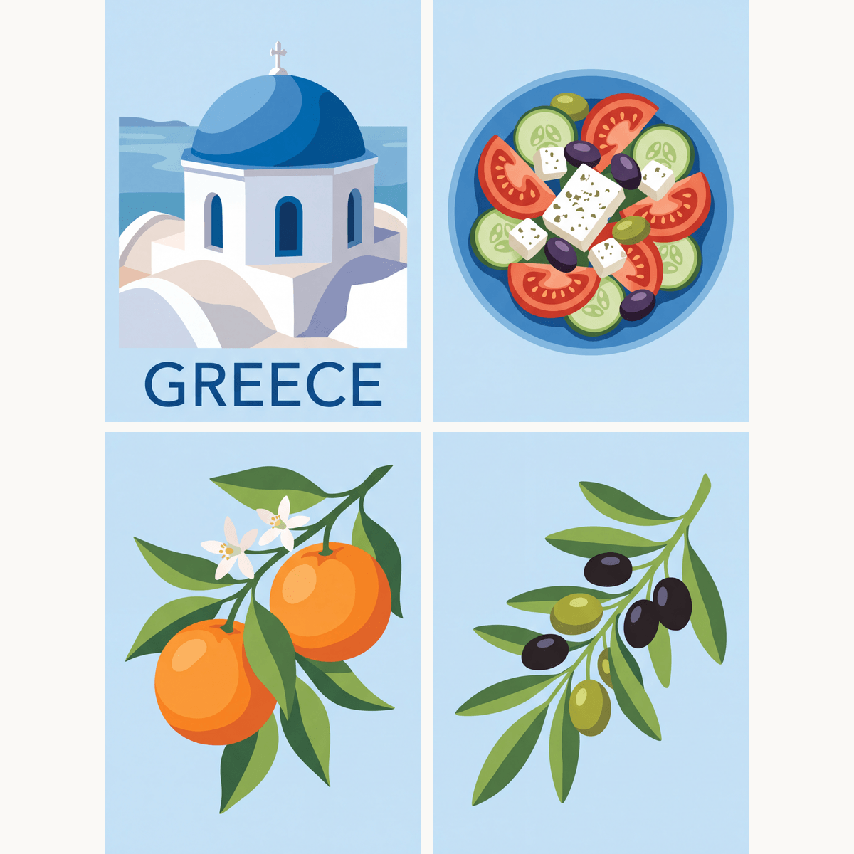 Taste of Greece - Number Artist Paint by Numbers Kits