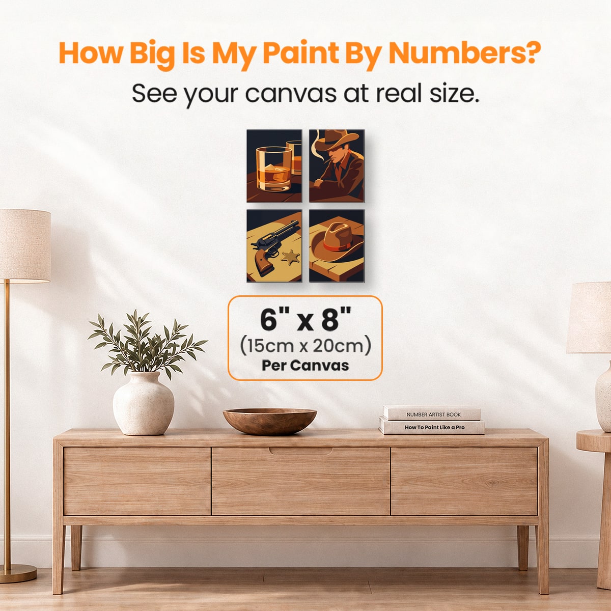 Wild West Grit - Number Artist Paint by Numbers Kits