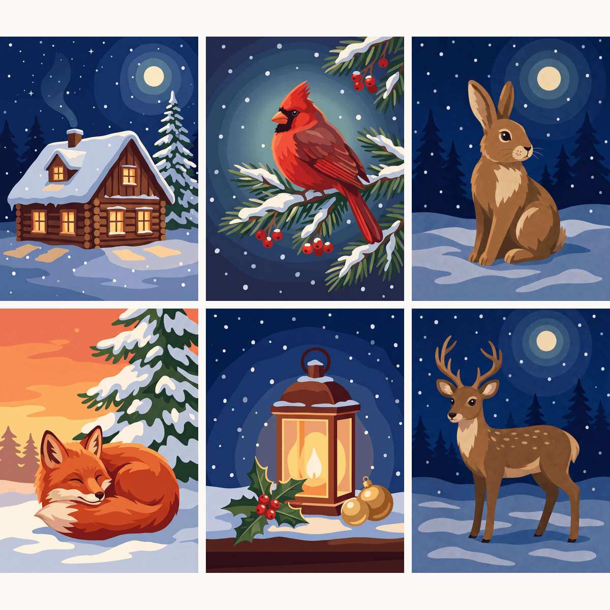 Winter Nights - Number Artist Paint by Numbers Kits