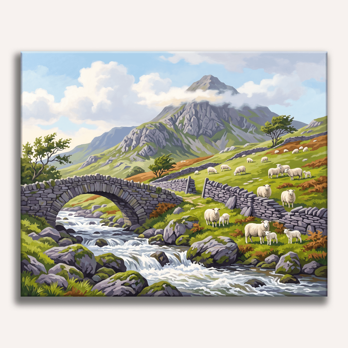 Snowdonia Stream Calm - Number Artist Paint by Numbers Kits