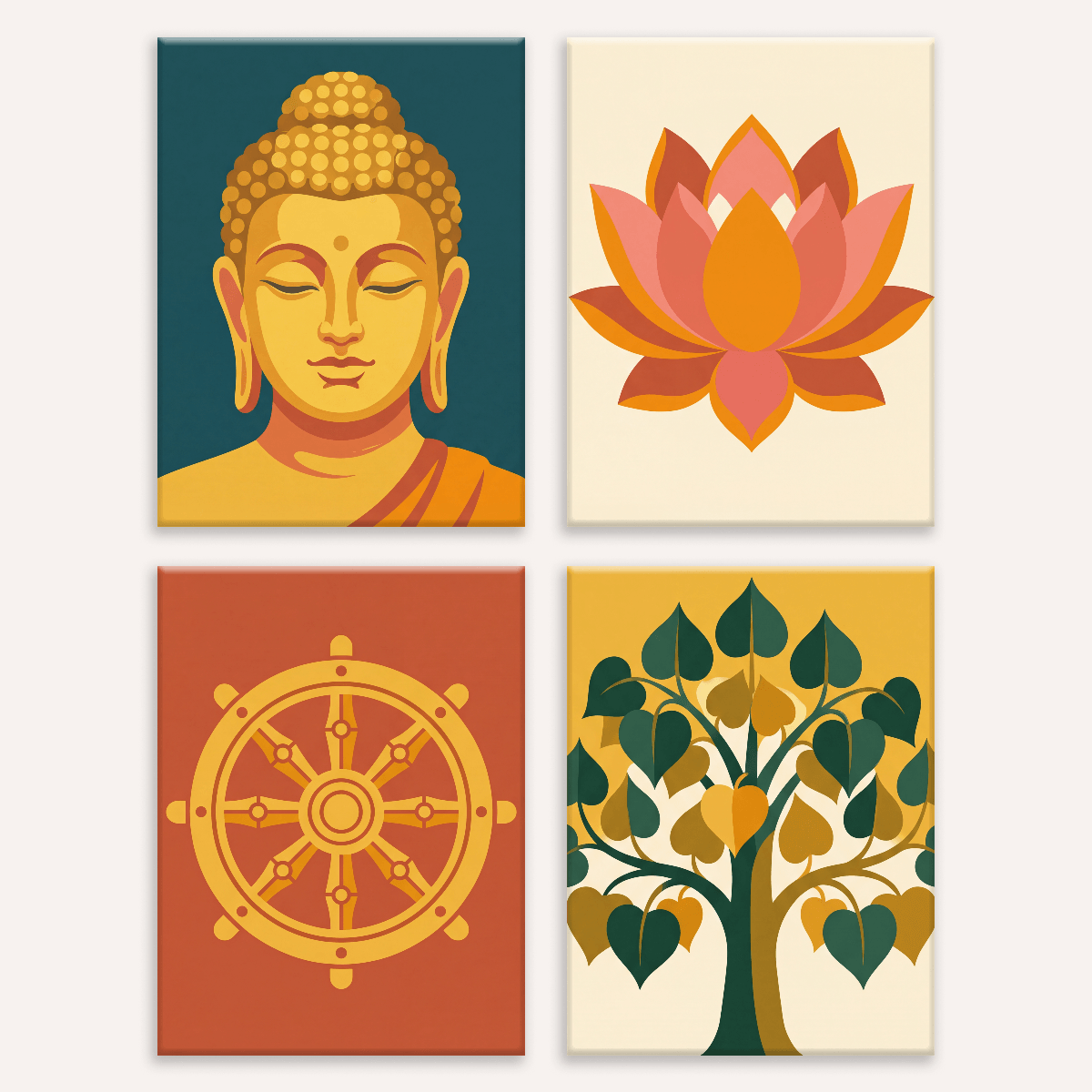Buddhist Symbols - Number Artist Paint by Numbers Kits