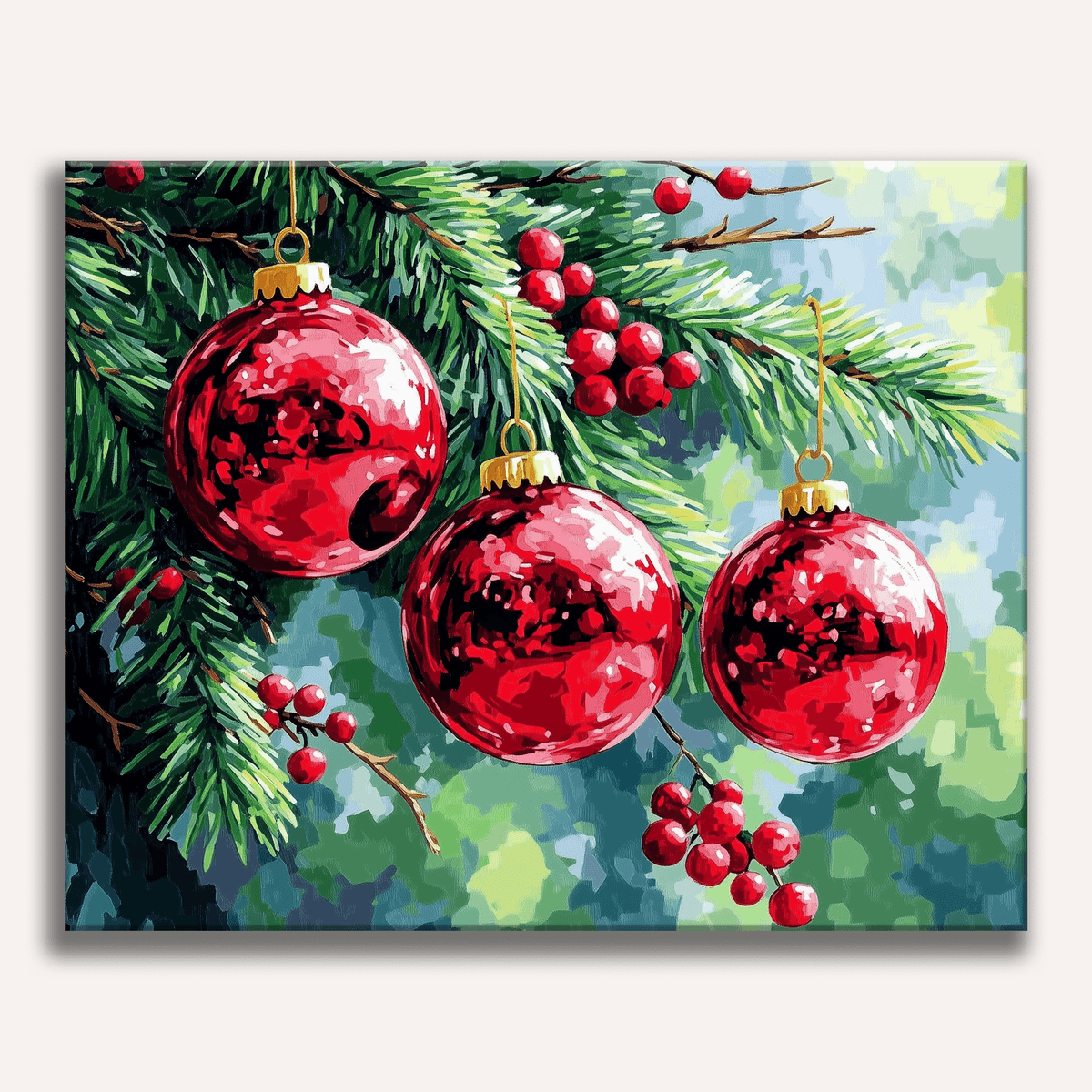 Three Baubles - Number Artist Paint by Numbers Kits