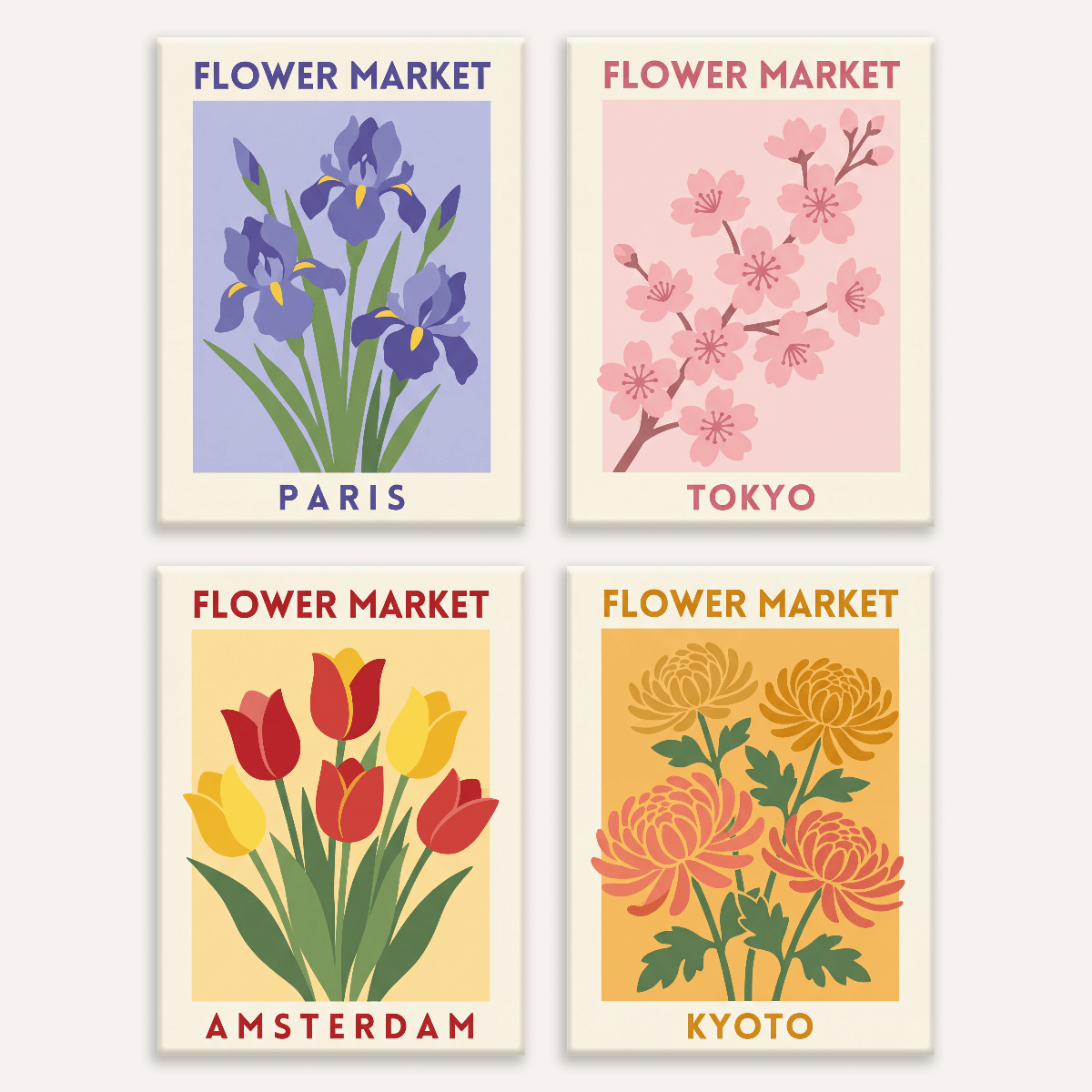 Flower Market - Number Artist Paint by Numbers Kits