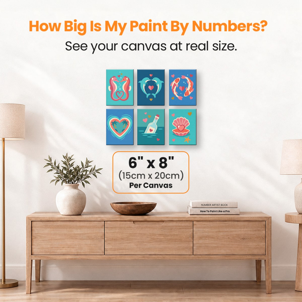Aquatic Romance - Number Artist Paint by Numbers Kits