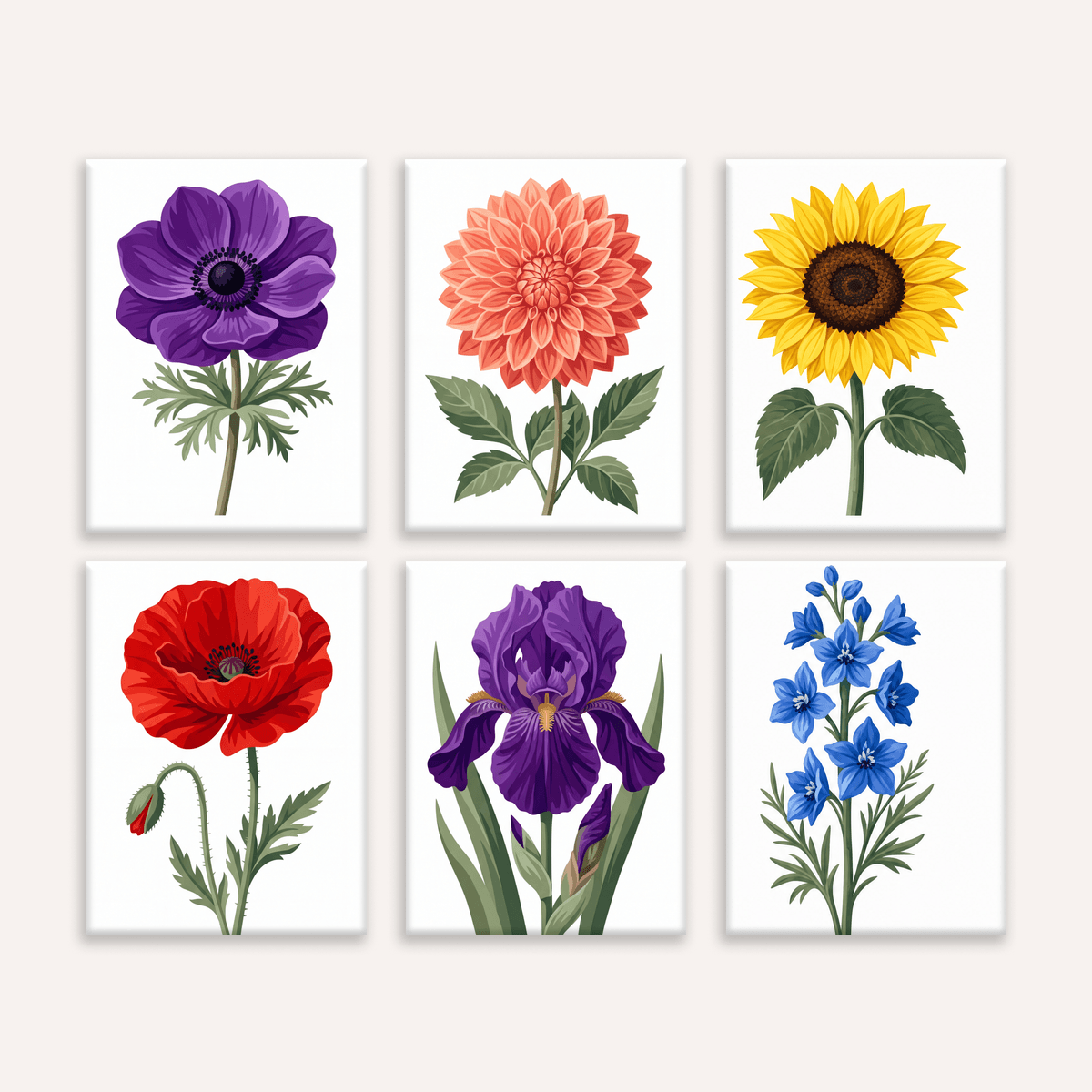 Wildflower Diary - Number Artist Paint by Numbers Kits