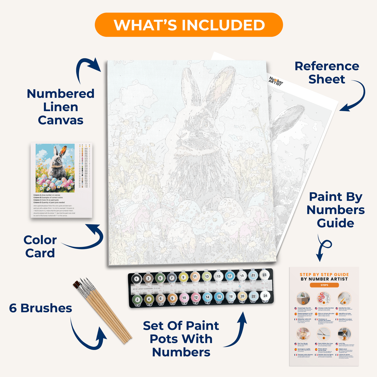 Easter Batch - Number Artist Paint by Numbers Kits