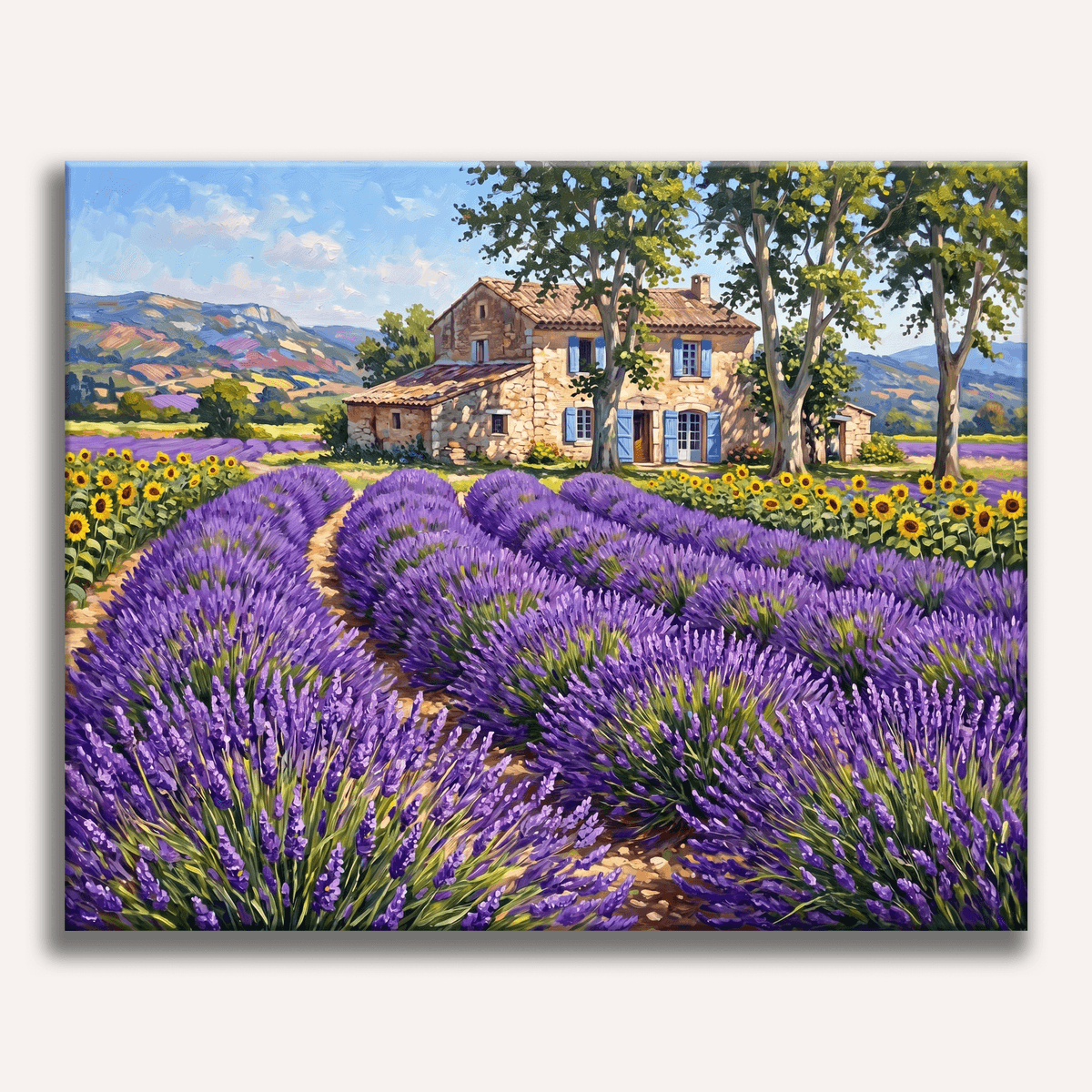 Provence Lavender - Number Artist Paint by Numbers Kits