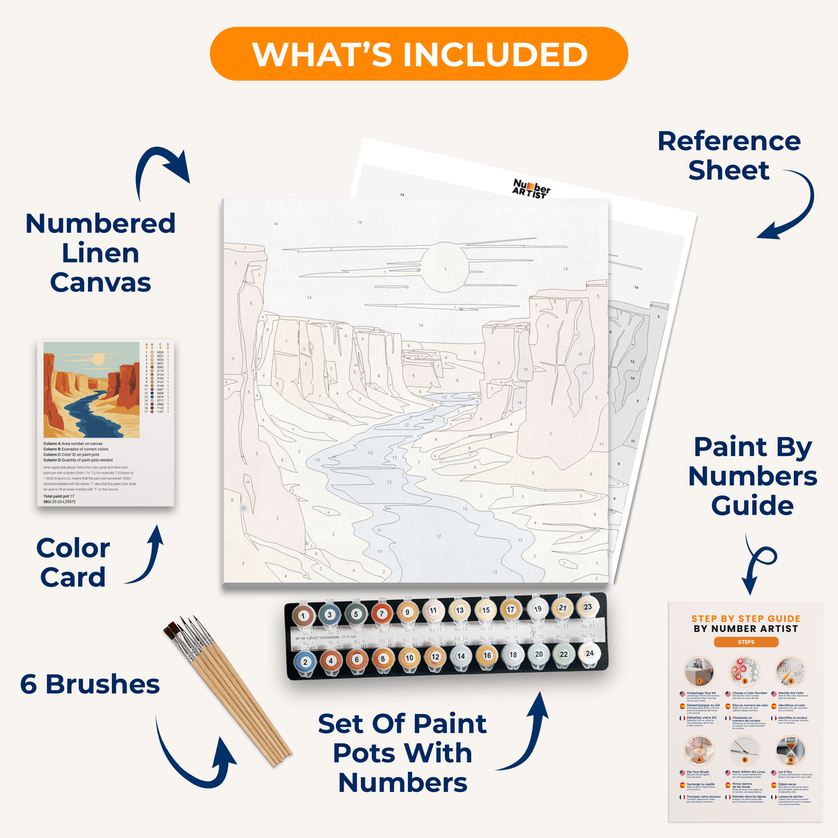 Canyon River - Number Artist Paint by Numbers Kits