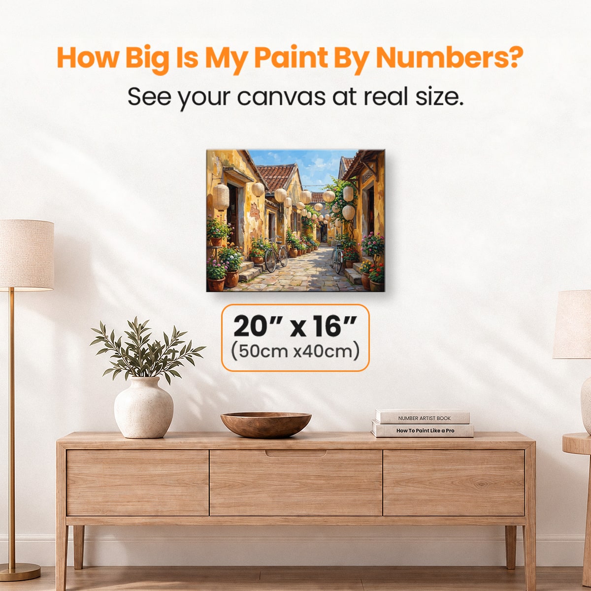 Golden Hour Lane - Number Artist Paint by Numbers Kits