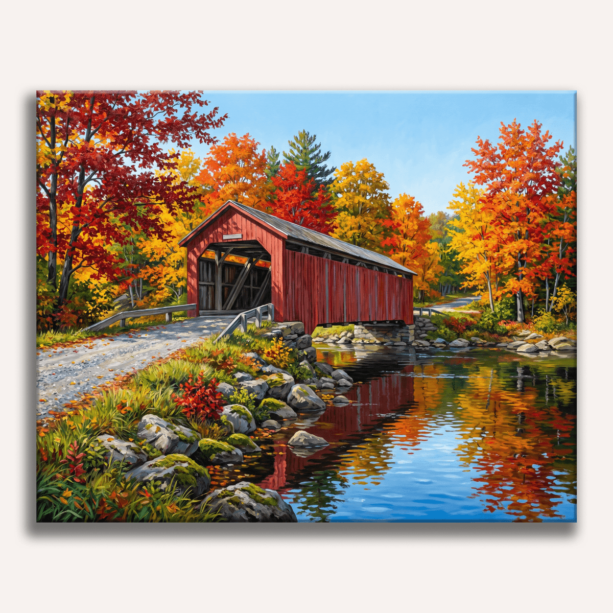 Vermont Bridge - Number Artist Paint by Numbers Kits