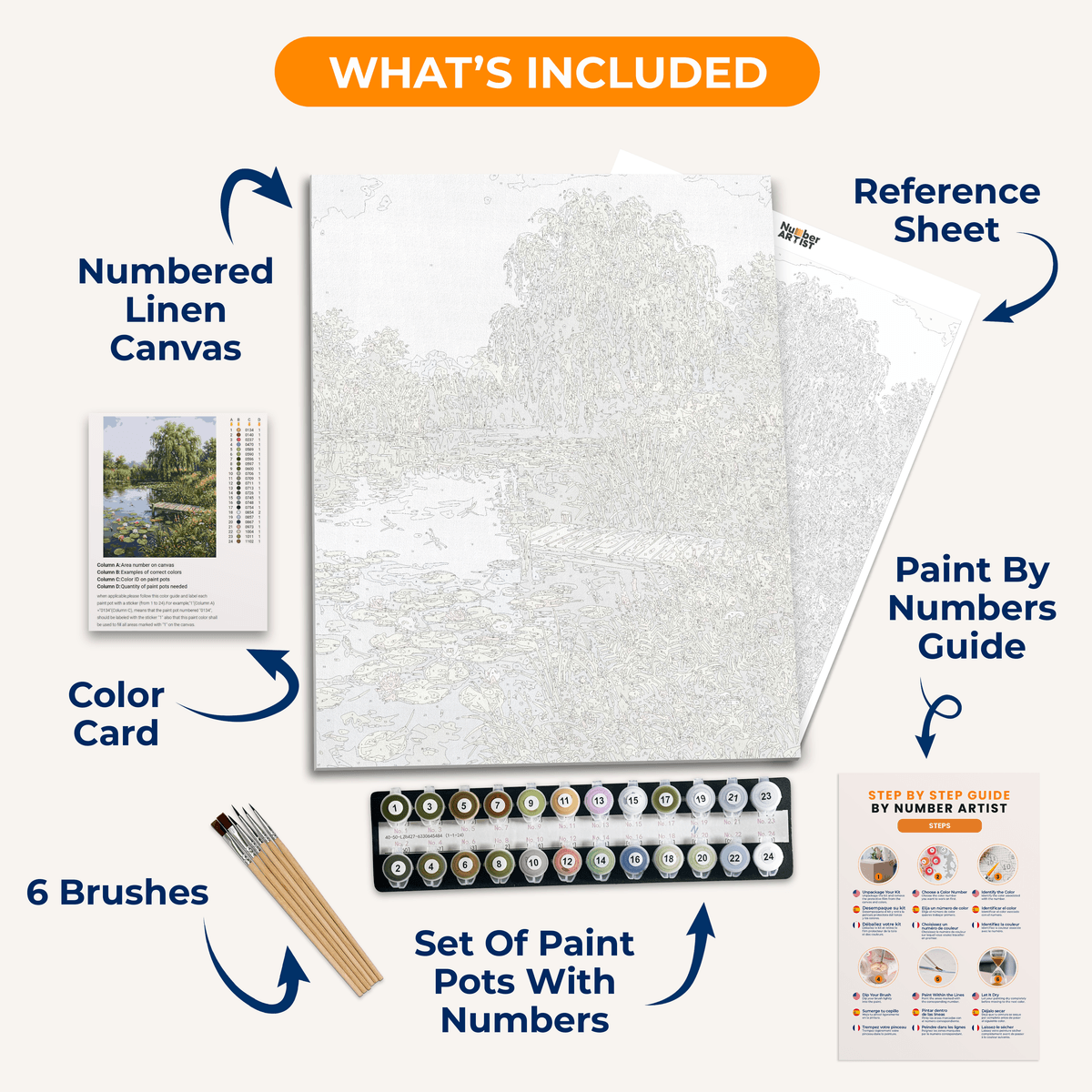 Willow Reflection - Number Artist Paint by Numbers Kits