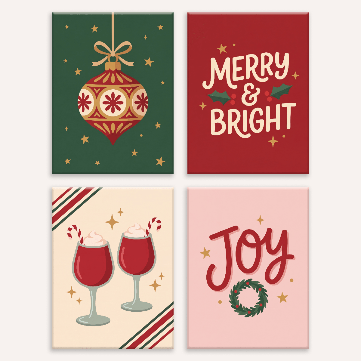 Merry and Bright - Number Artist Paint by Numbers Kits
