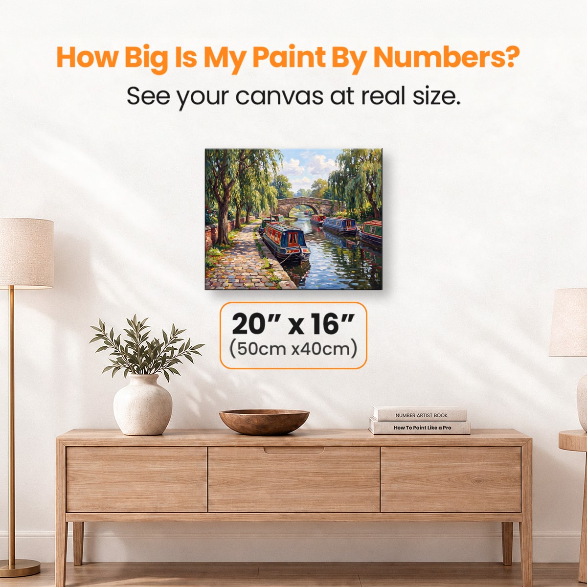 Narrowboat Drift - Number Artist Paint by Numbers Kits