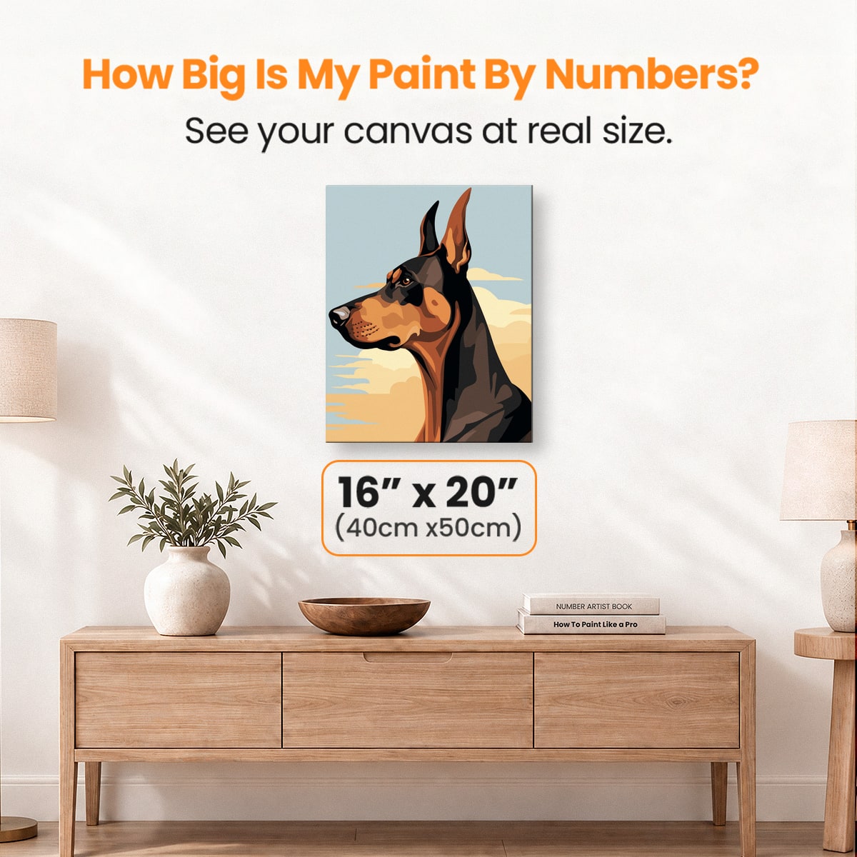 Pondering Dobermann - Number Artist Paint by Numbers Kits