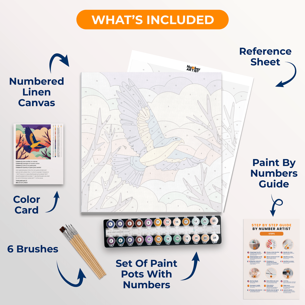 Soaring Wings - Number Artist Paint by Numbers Kits