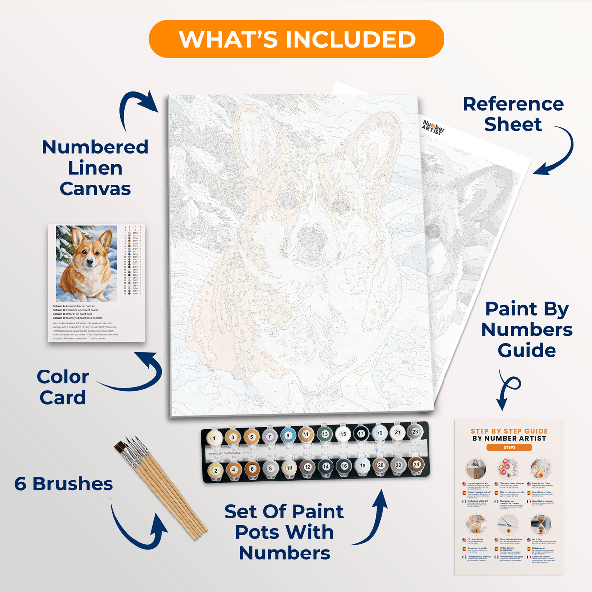 Snow Smile - Number Artist Paint by Numbers Kits