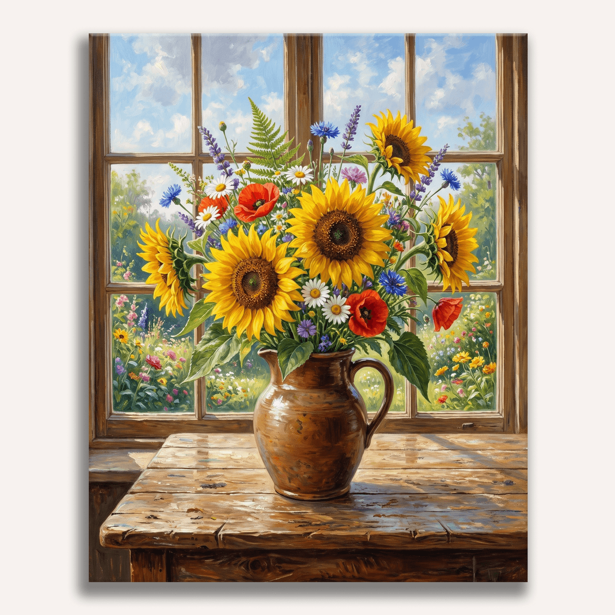 Sunflower Joy - Number Artist Paint by Numbers Kits