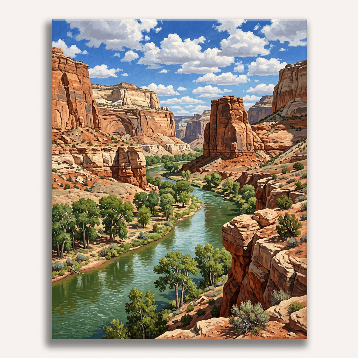 Red Canyon - Number Artist Paint by Numbers Kits