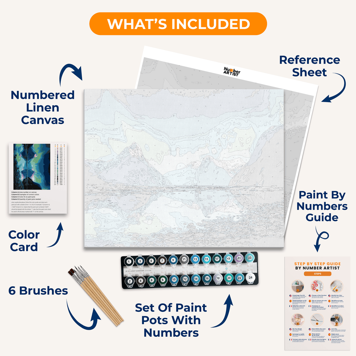 Fiordland National Park - Number Artist Paint by Numbers Kits