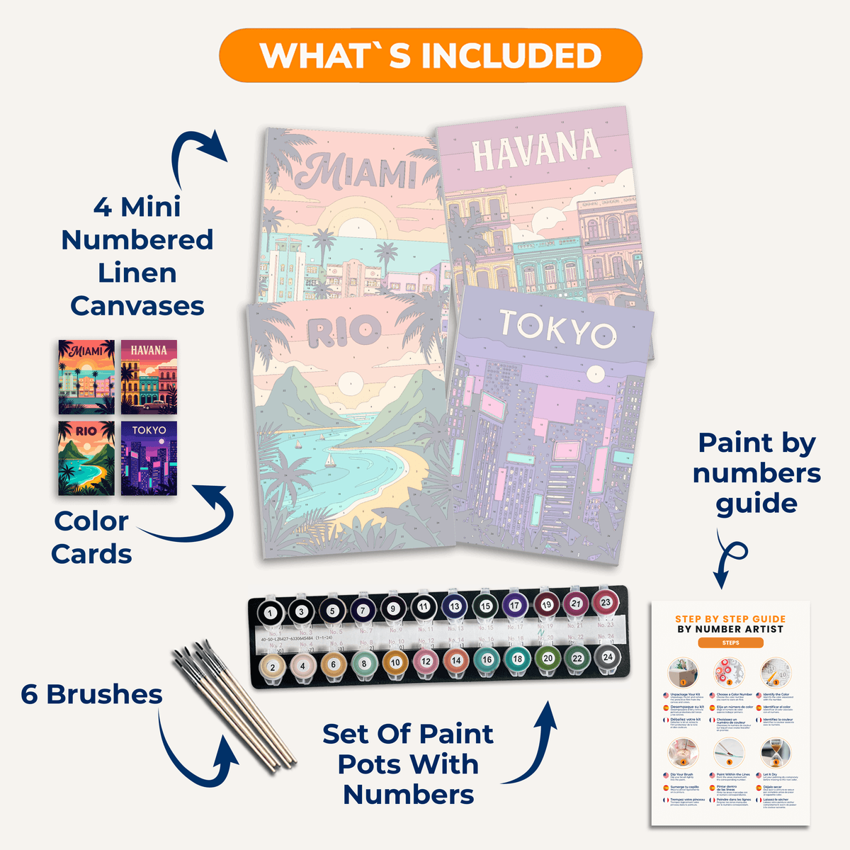 Passport Nights - Number Artist Paint by Numbers Kits
