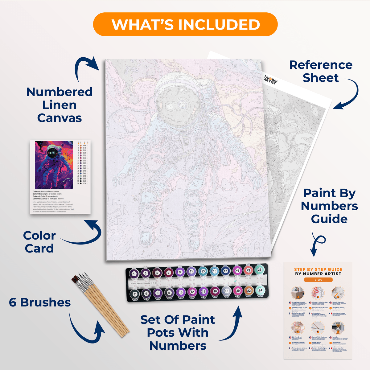 Ghosts of Space - Number Artist Paint by Numbers Kits