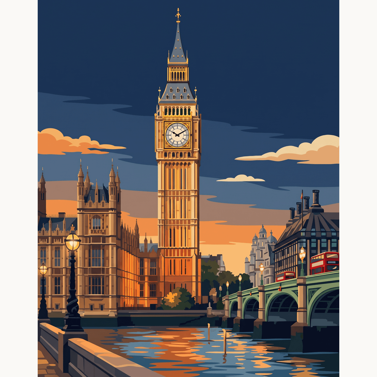 Big Ben Glow - Number Artist Paint by Numbers Kits