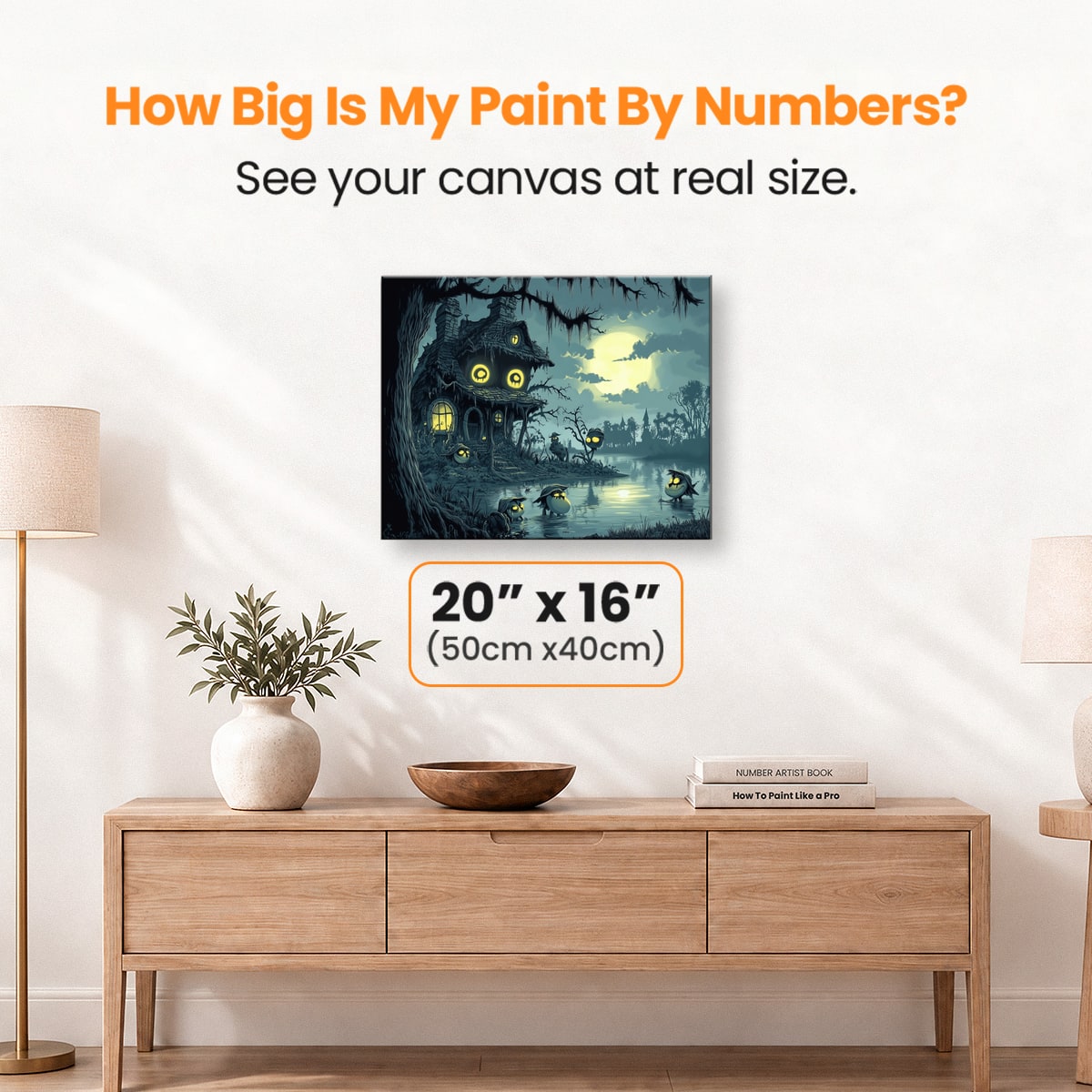 Swamp Monsters' Hut - Number Artist Paint by Numbers Kits