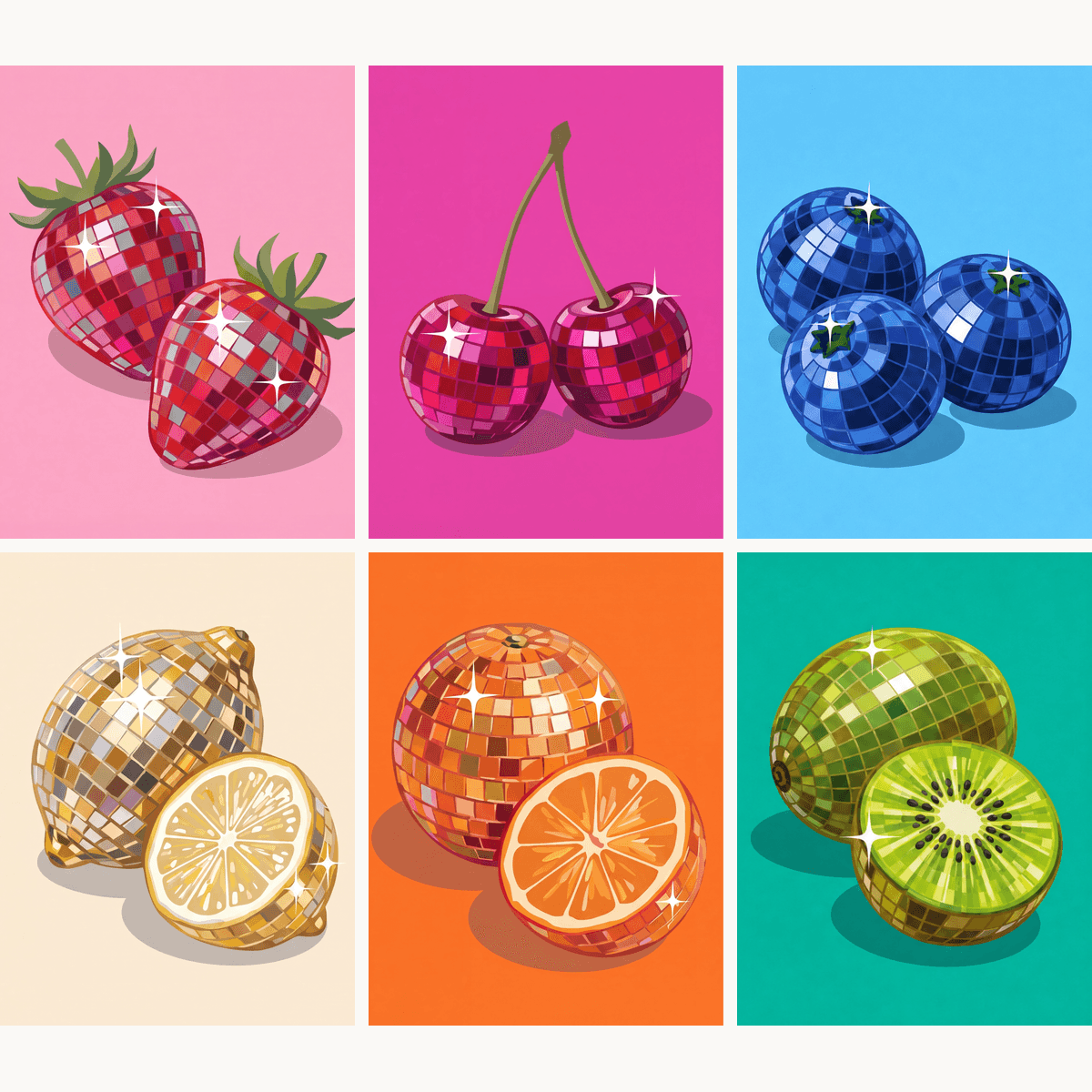 Fruit Disco - Number Artist Paint by Numbers Kits