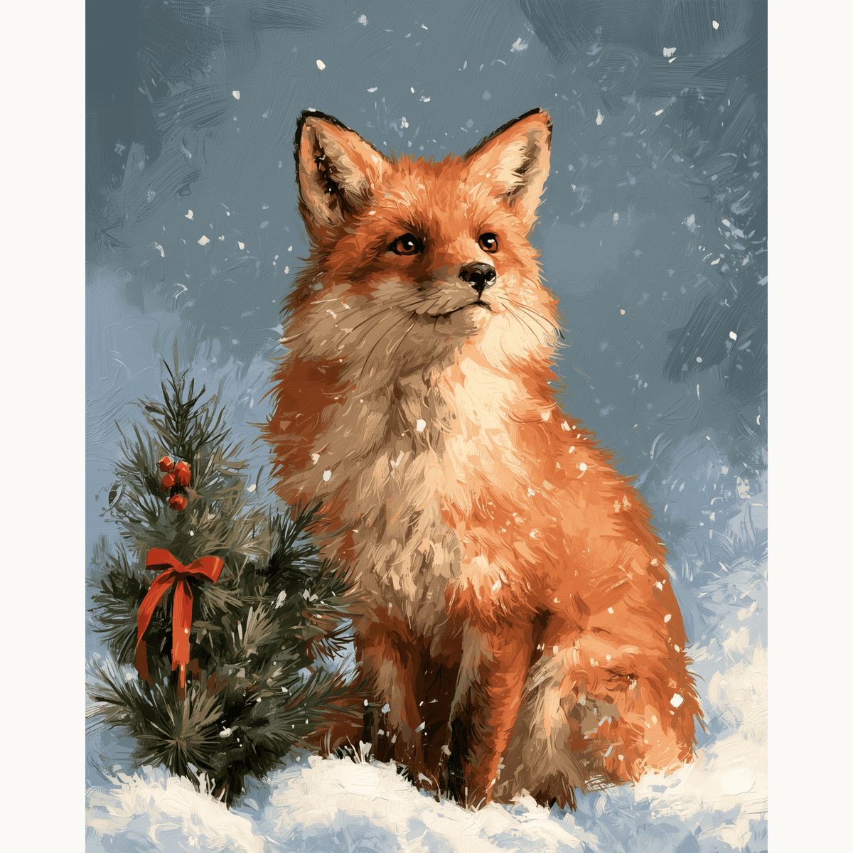 Festive Fox Portrait - Number Artist Paint by Numbers Kits