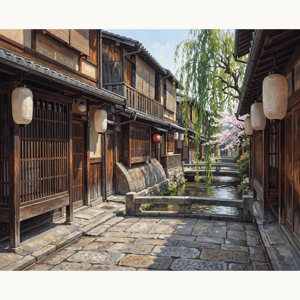 Gion Evening Charm - Number Artist Paint by Numbers Kits