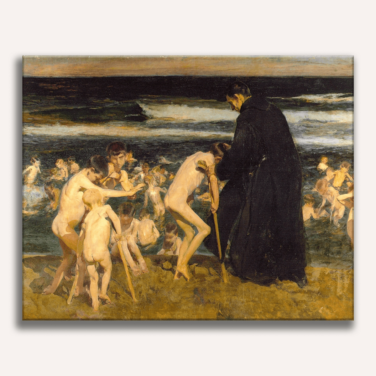 Sad Inheritance by Joaquin Sorolla - Number Artist Paint by Numbers Kits