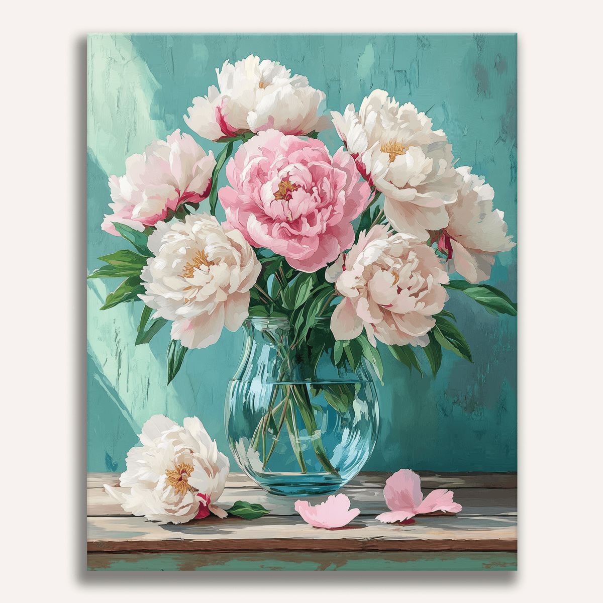 Peony Still Life - Number Artist Paint by Numbers Kits