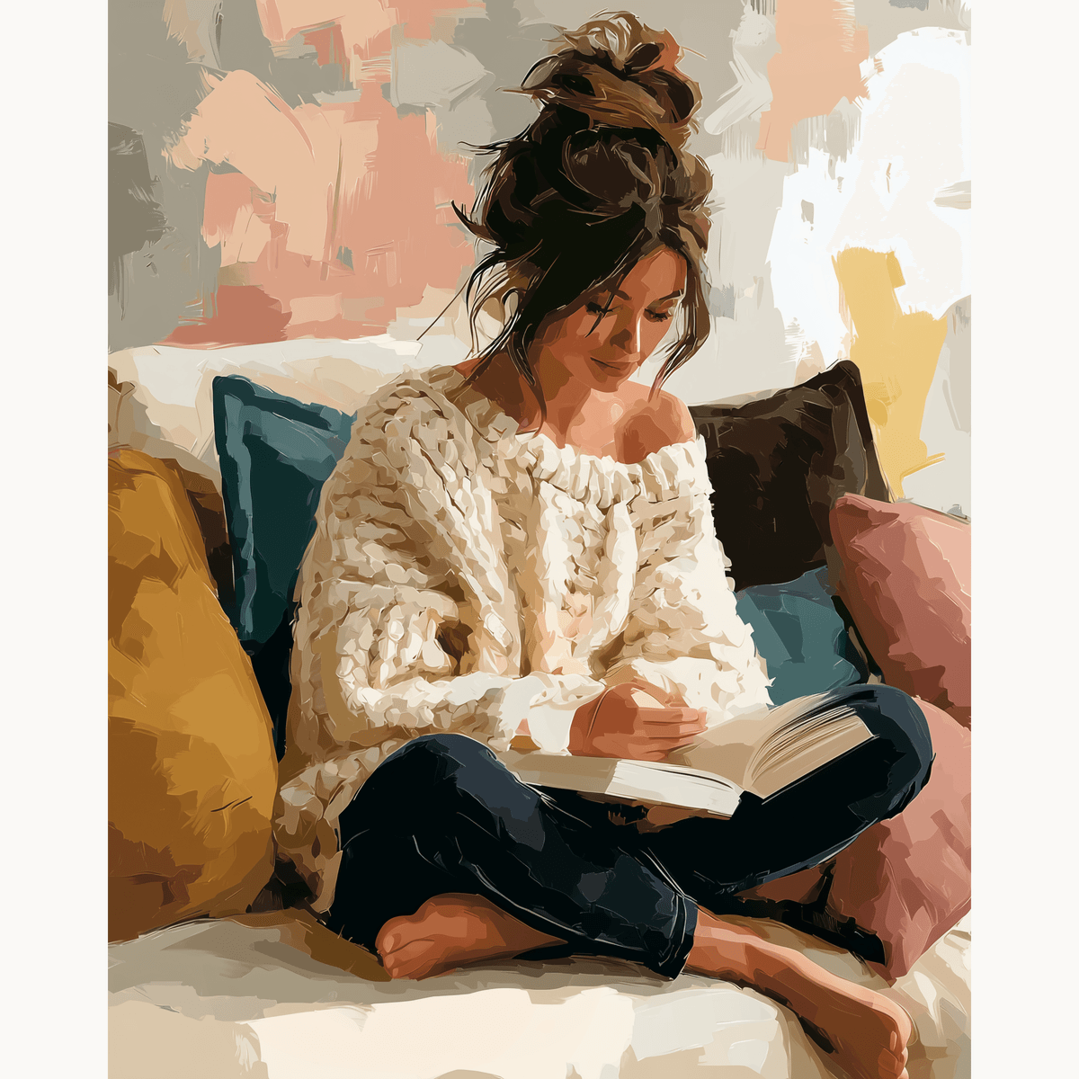 Pretty Reader - Number Artist Paint by Numbers Kits