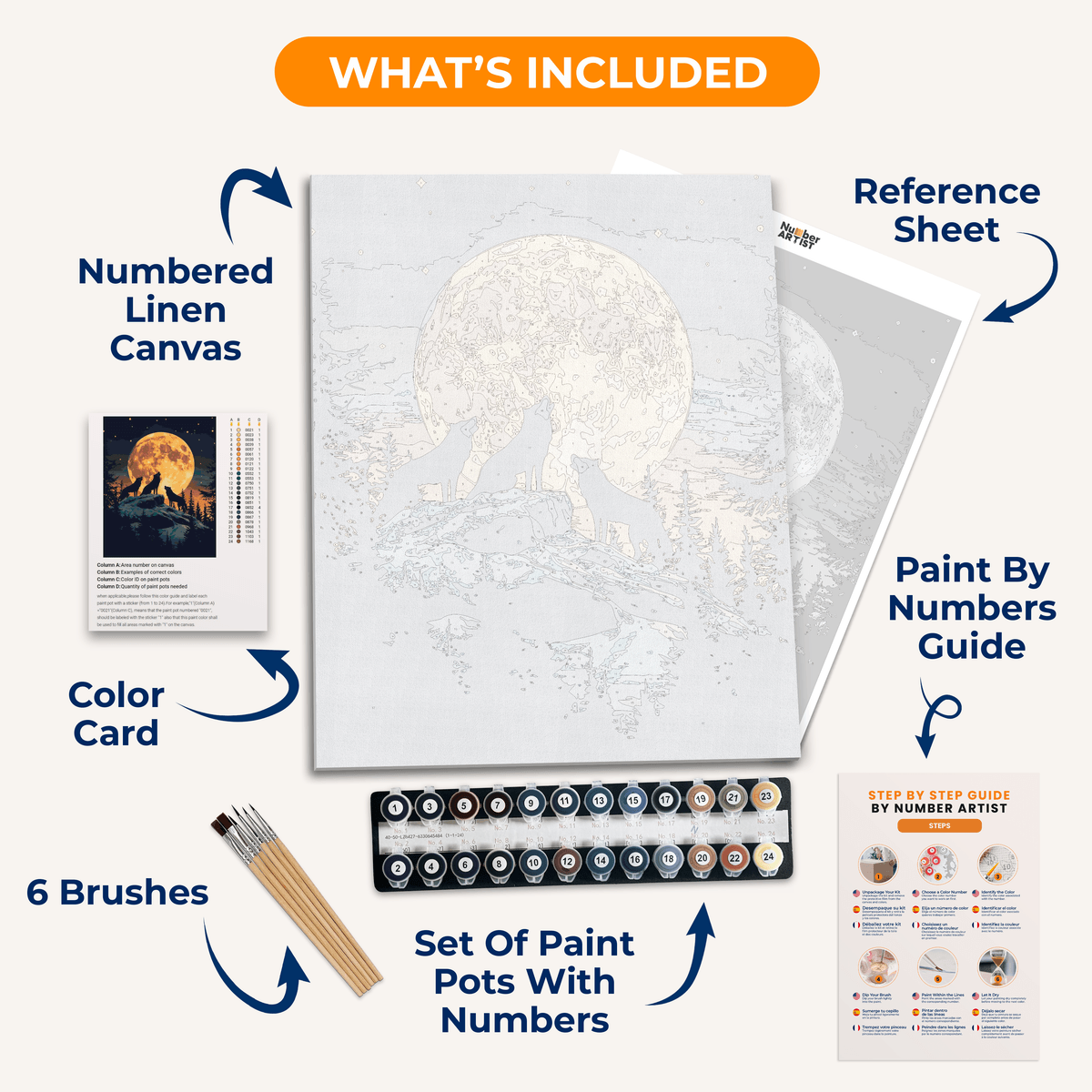 Pack Howl - Number Artist Paint by Numbers Kits